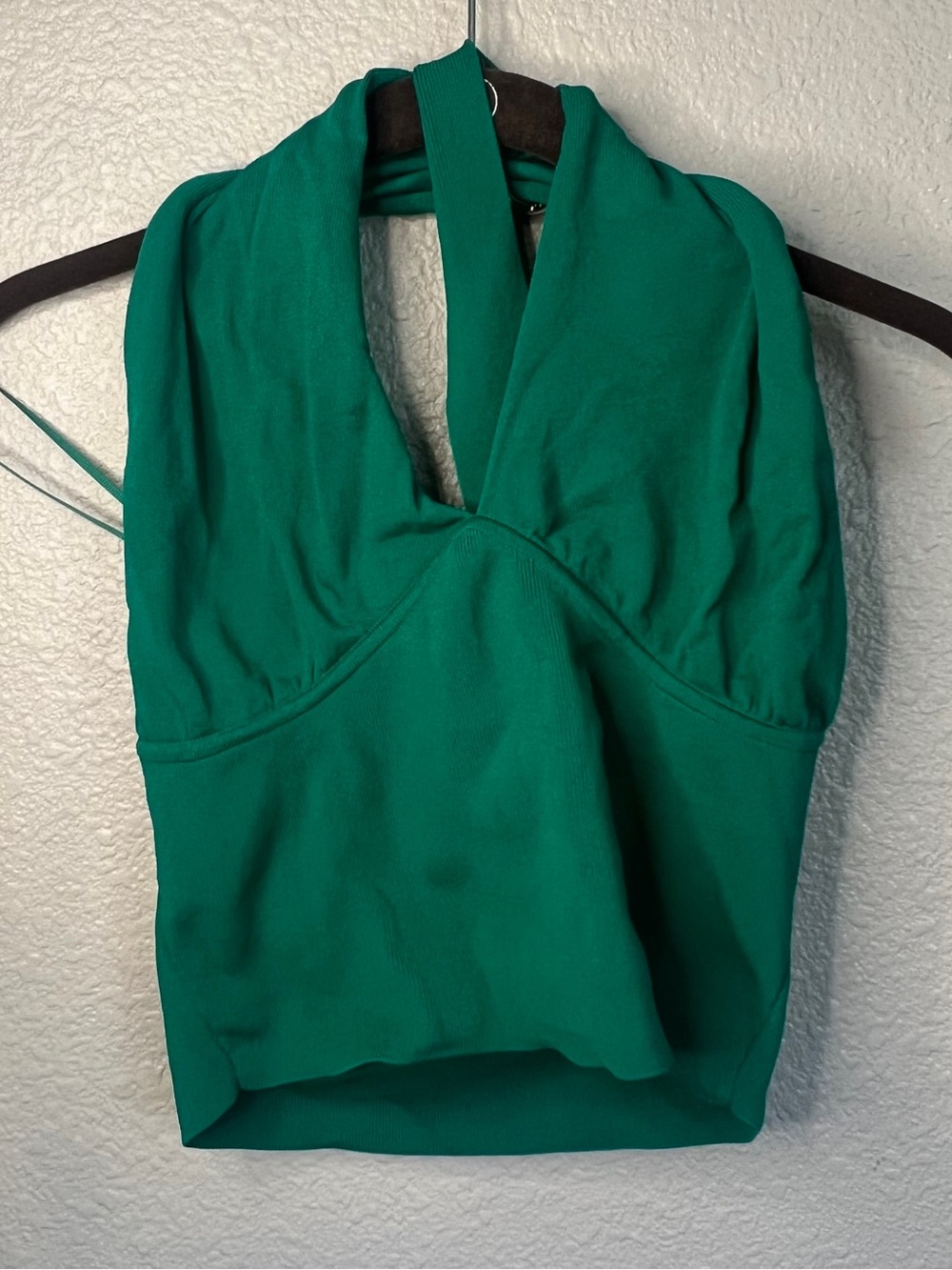 Zara New without tags emerald green halter tank top